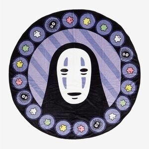 Studio Ghibli Spirited Away No-Face Round Throw